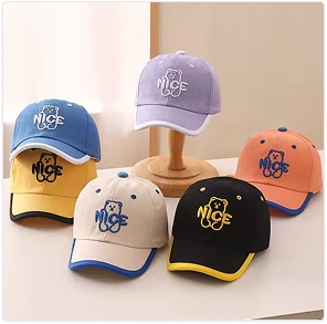 Custom hats created for business branding and promotions